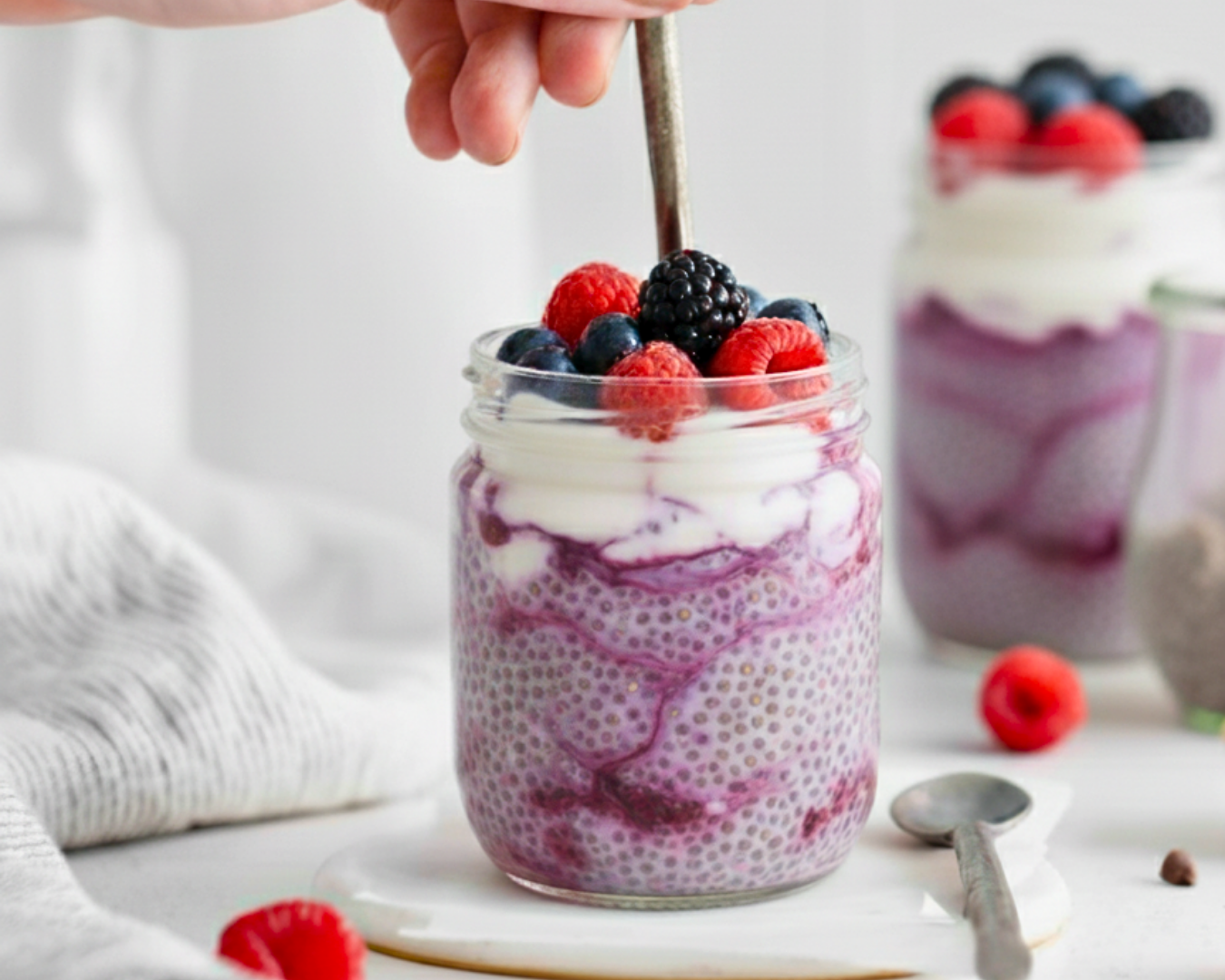 Berry Boost Chia Pudding