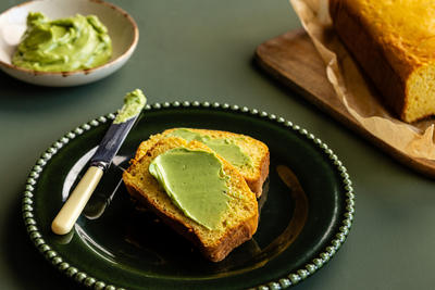 Cornbread with Green Shot butter