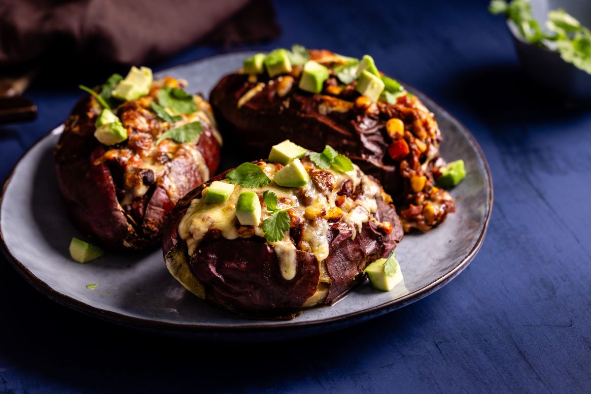 Tex Mex stuffed kūmara