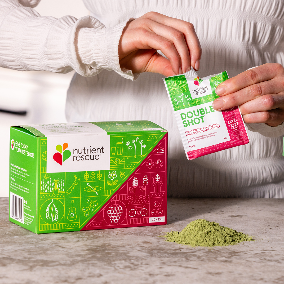 Double Shot™ Sachets | Daily Superfood Powder NZ – Nutrient Rescue ...