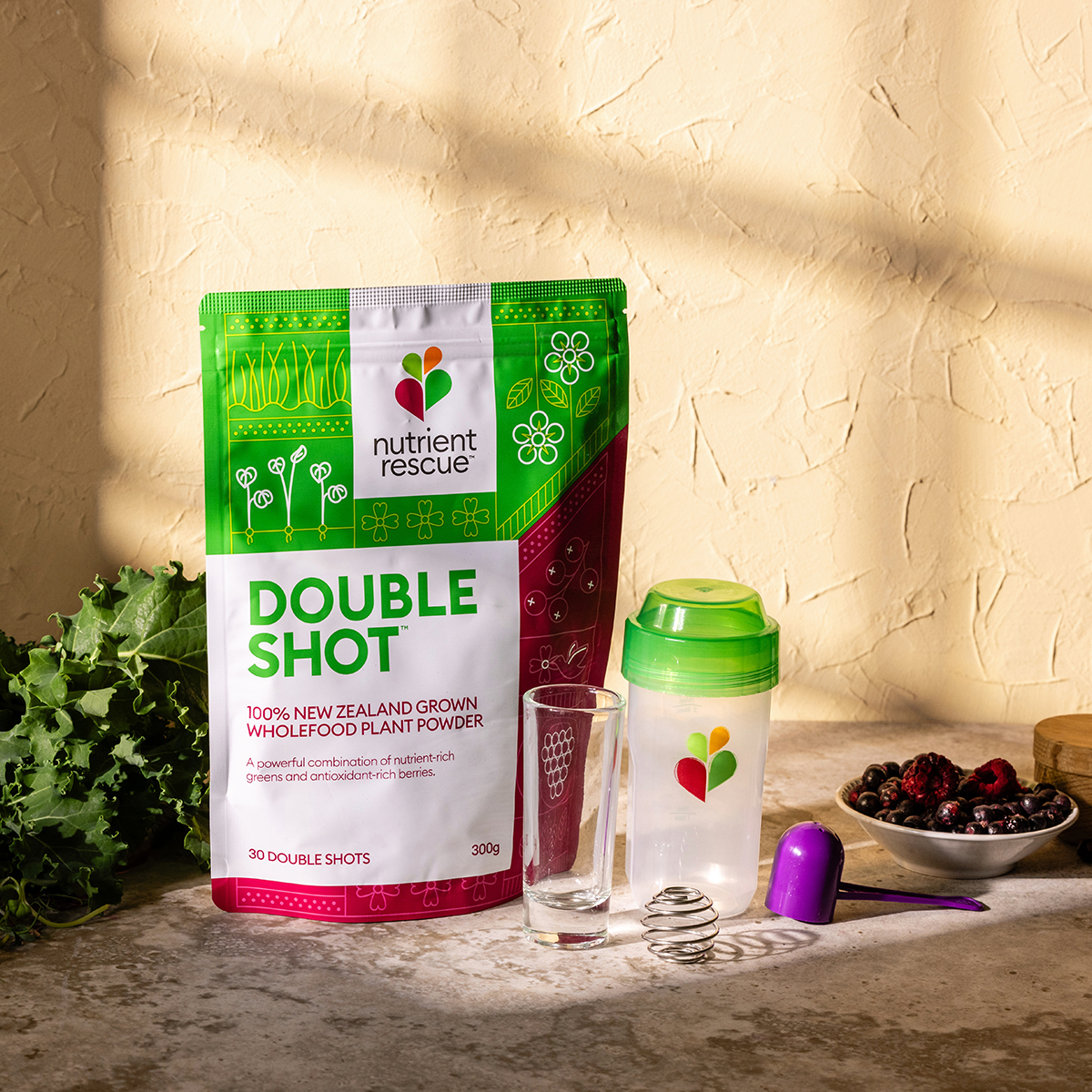 Get Started Pack | Double Shot™ Red & Green NZ Superfood Powder ...