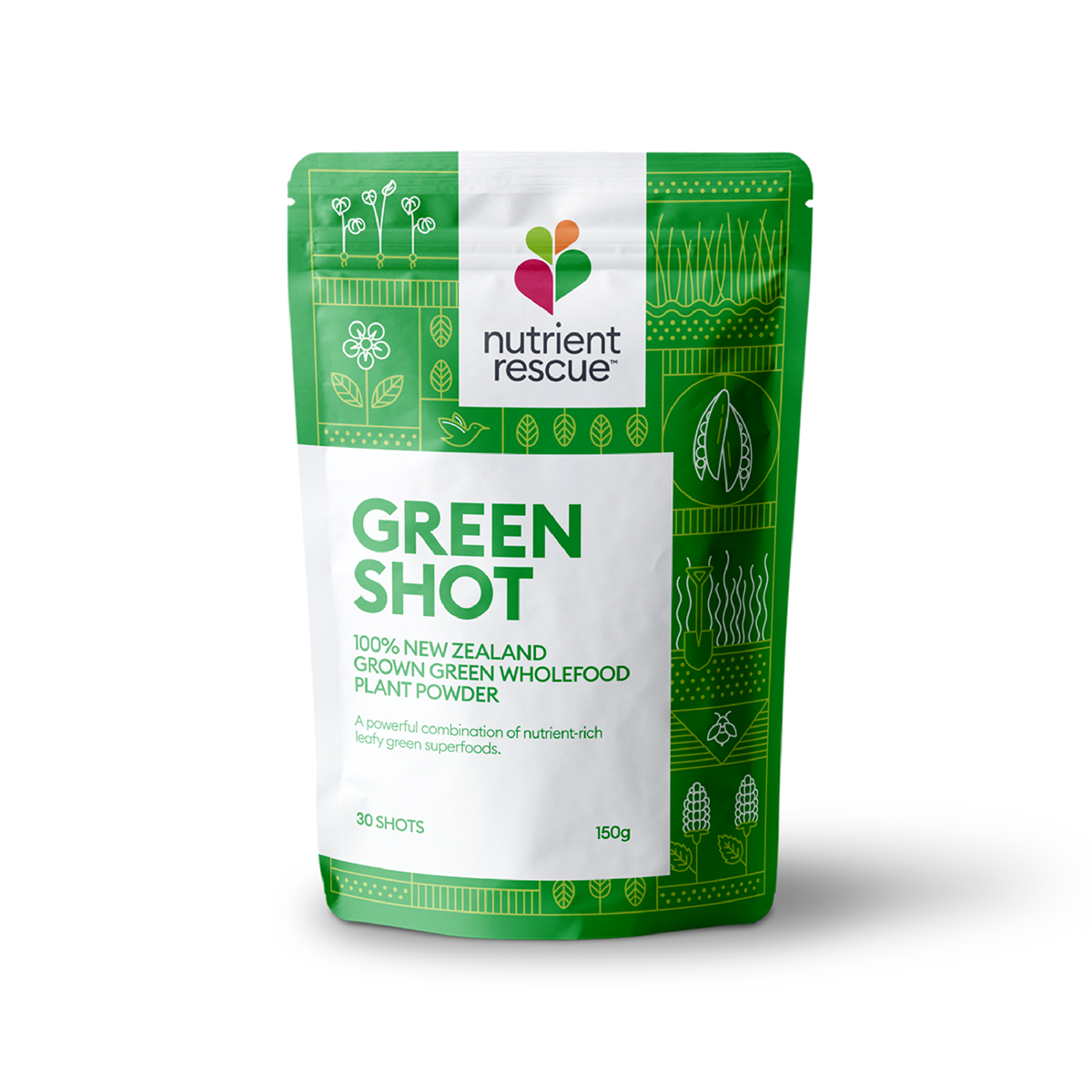 Green Shot Superfood | NZ Leafy Greens Powder – Nutrient Rescue ...